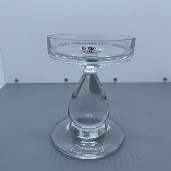 Krosno for Crate & Barrel Accents Krosno Poland For Crate Barrel Heavy Pillar Candle Holder